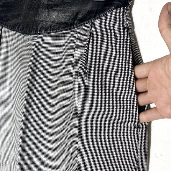 5/$25 Vintage Bianca Houndstooth Pencil Skirt XS - Picture 3 of 13